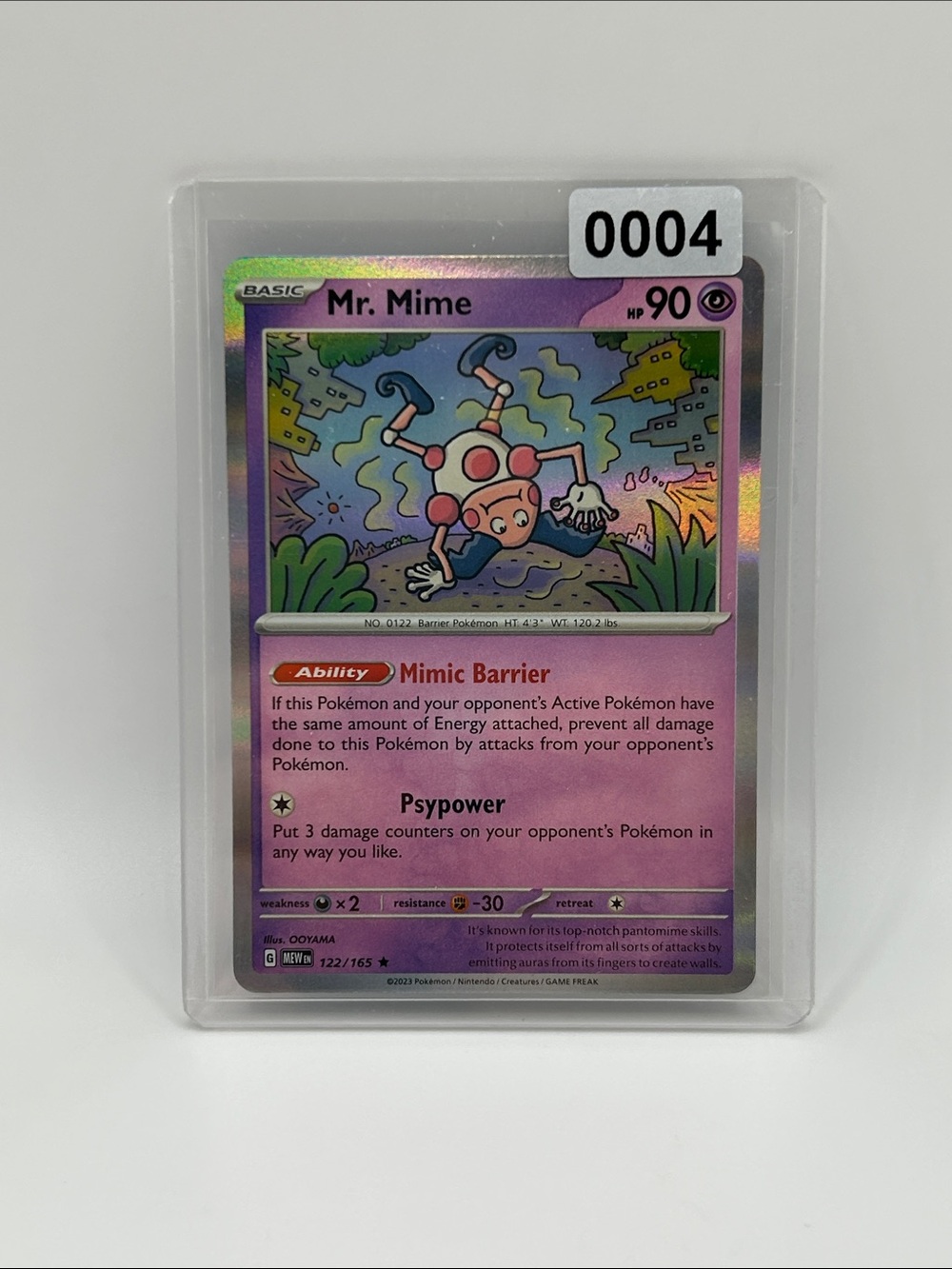 Mr. Mime Holographic Pokémon Card